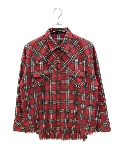 NO ID.（ノーアイディー）NO ID. (ノーアイディー) 長袖シャツ レッド サイズ:ONEの古着・服飾アイテム