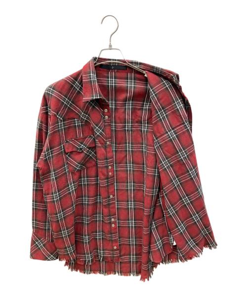NO ID.（ノーアイディー）NO ID. (ノーアイディー) 長袖シャツ レッド サイズ:ONEの古着・服飾アイテム