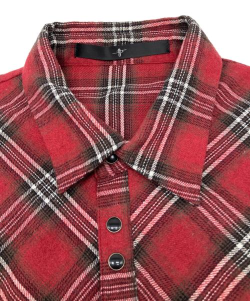 NO ID.（ノーアイディー）NO ID. (ノーアイディー) 長袖シャツ レッド サイズ:ONEの古着・服飾アイテム