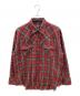 NO ID.（ノーアイディー）の古着「長袖シャツ」｜レッド