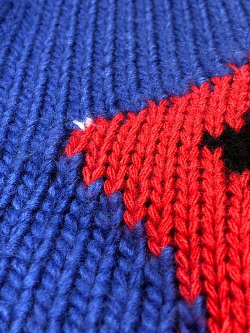 DONCARE（ドンケア）DONCARE (ドンケア) 厚手ニット ブルー サイズ:Mの古着・服飾アイテム