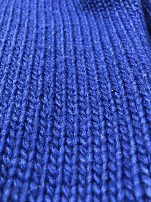 DONCARE（ドンケア）DONCARE (ドンケア) 厚手ニット ブルー サイズ:Mの古着・服飾アイテム