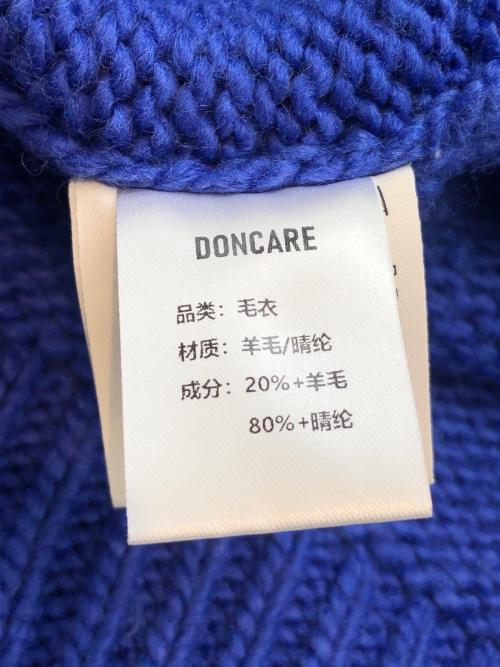 DONCARE（ドンケア）DONCARE (ドンケア) 厚手ニット ブルー サイズ:Mの古着・服飾アイテム