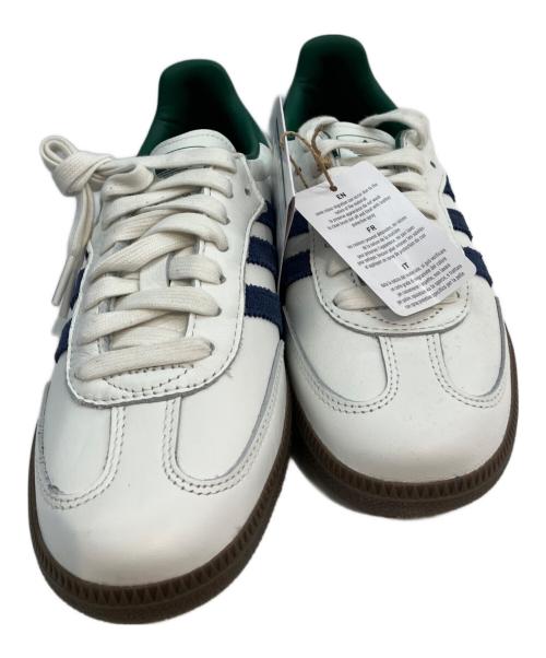 adidas（アディダス）adidas (アディダス) SAMBA OG ホワイト×ブルー×グリーン サイズ:23.5の古着・服飾アイテム