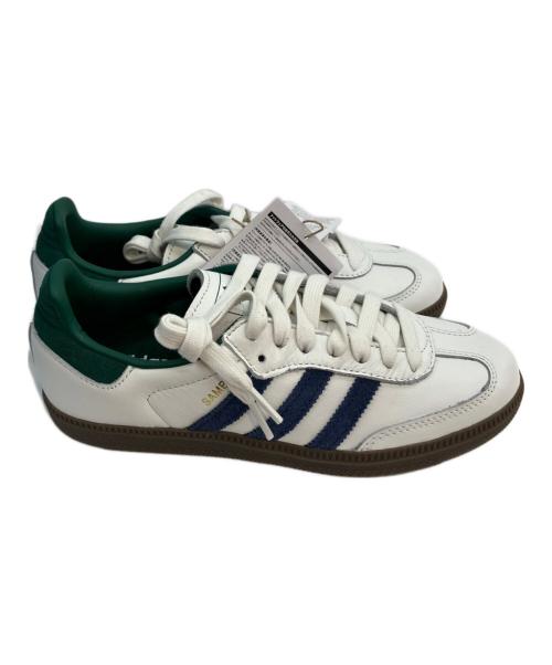 adidas（アディダス）adidas (アディダス) SAMBA OG ホワイト×ブルー×グリーン サイズ:23.5の古着・服飾アイテム