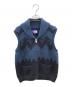 THE NORTHFACE PURPLELABEL（ザ・ノースフェイス パープルレーベル）の古着「ニットベスト」｜ネイビー×ブルー