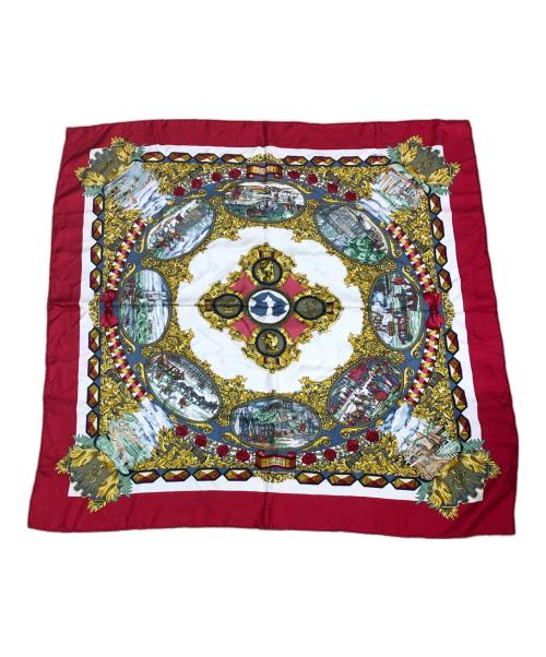 HERMES（エルメス）HERMES (エルメス) カレ90　仏英同盟 レッドの古着・服飾アイテム