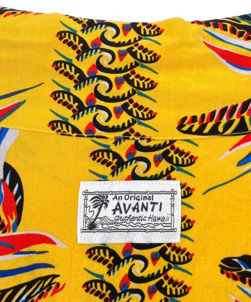 AVANTI（アヴァンティ）AVANTI (アヴァンティ) アロハシャツ イエロー サイズ:XLの古着・服飾アイテム
