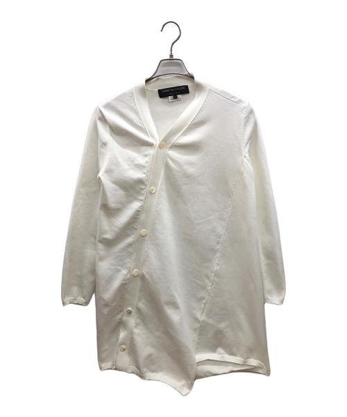COMME des GARCONS HOMME PLUS（コムデギャルソンオムプリュス）COMME des GARCONS HOMME PLUS (コムデギャルソンオムプリュス) ニットカーディガン ホワイト サイズ:Mの古着・服飾アイテム