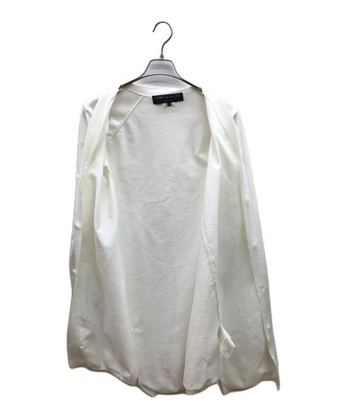 COMME des GARCONS HOMME PLUS（コムデギャルソンオムプリュス）COMME des GARCONS HOMME PLUS (コムデギャルソンオムプリュス) ニットカーディガン ホワイト サイズ:Mの古着・服飾アイテム