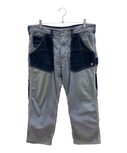 VANSON（バンソン）VANSON (バンソン) デニムパンツ ネイビー×ホワイト サイズ:不明の古着・服飾アイテム