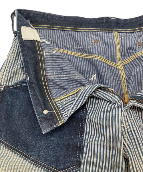 VANSON（バンソン）VANSON (バンソン) デニムパンツ ネイビー×ホワイト サイズ:不明の古着・服飾アイテム