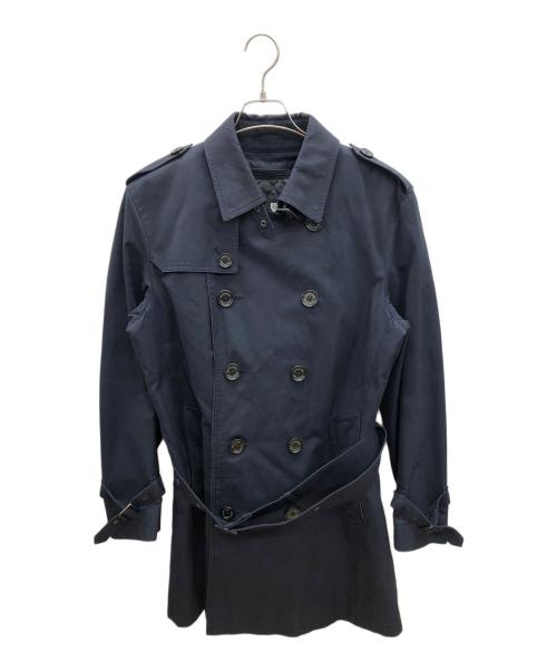 BLACK LABEL CRESTBRIDGE（ブラックレーベル クレストブリッジ）BLACK LABEL CRESTBRIDGE (ブラックレーベル クレストブリッジ) トレンチコート ネイビー サイズ:Lの古着・服飾アイテム