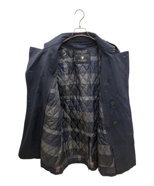BLACK LABEL CRESTBRIDGE（ブラックレーベル クレストブリッジ）BLACK LABEL CRESTBRIDGE (ブラックレーベル クレストブリッジ) トレンチコート ネイビー サイズ:Lの古着・服飾アイテム