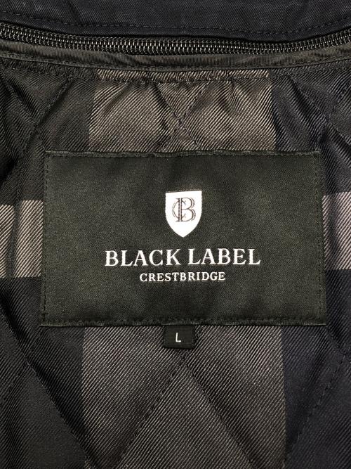 BLACK LABEL CRESTBRIDGE（ブラックレーベル クレストブリッジ）BLACK LABEL CRESTBRIDGE (ブラックレーベル クレストブリッジ) トレンチコート ネイビー サイズ:Lの古着・服飾アイテム