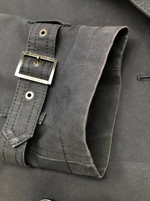 BLACK LABEL CRESTBRIDGE（ブラックレーベル クレストブリッジ）BLACK LABEL CRESTBRIDGE (ブラックレーベル クレストブリッジ) トレンチコート ネイビー サイズ:Lの古着・服飾アイテム
