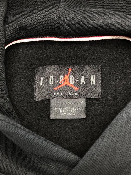 NIKE（ナイキ）NIKE (ナイキ) プルオーバーパーカー　Air Jordan Flight Logo Hoodie ブラック サイズ:Lの古着・服飾アイテム