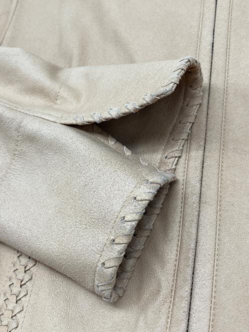 BALMAIN（バルマン）BALMAIN (バルマン) ゴートレザージャケット ブラウン サイズ:9の古着・服飾アイテム