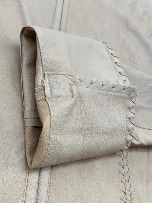 BALMAIN（バルマン）BALMAIN (バルマン) ゴートレザージャケット ブラウン サイズ:9の古着・服飾アイテム