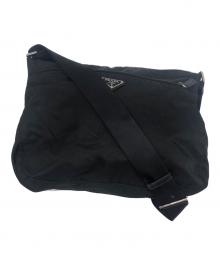 PRADA（プラダ）の古着「ナイロンショルダーバッグ」｜ブラック