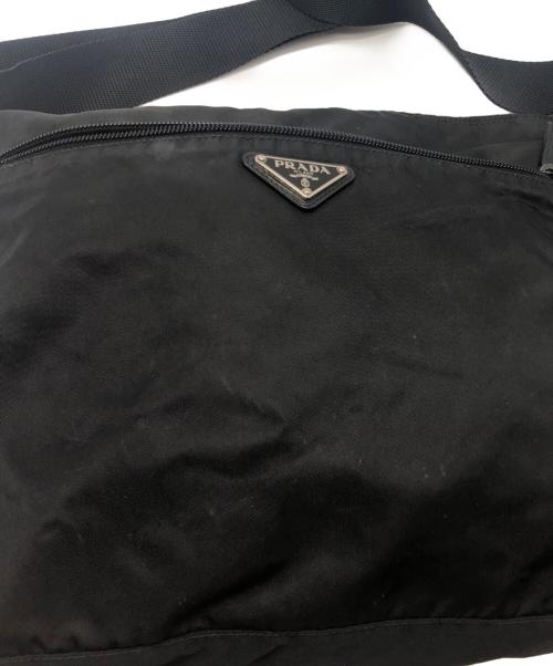 PRADA（プラダ）PRADA (プラダ) ナイロンショルダーバッグ ブラックの古着・服飾アイテム