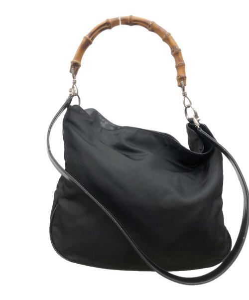 GUCCI（グッチ）GUCCI (グッチ) 2WAYバッグ ブラックの古着・服飾アイテム