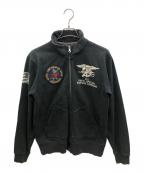 AVIREXアヴィレックス）の古着「ジップジャケット」｜ブラック