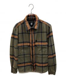 G-STAR RAW（ジースターロゥ）の古着「ジップジャケット」｜カーキ×オレンジ