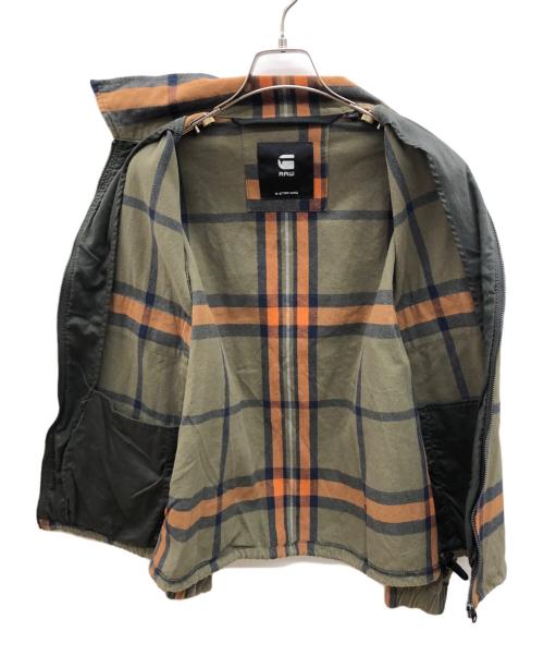 G-STAR RAW（ジースターロゥ）G-STAR RAW (ジースターロゥ) ジップジャケット カーキ×オレンジ サイズ:Mの古着・服飾アイテム