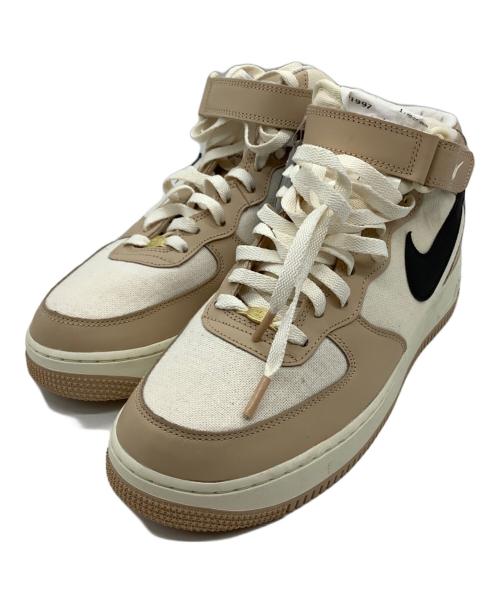 NIKE（ナイキ）NIKE (ナイキ) AIR FORCE1 MID ベージュ×ブラウン サイズ:28.5の古着・服飾アイテム
