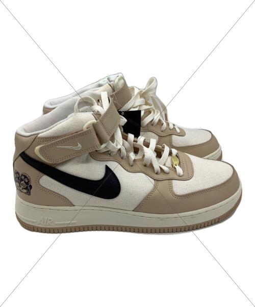 NIKE（ナイキ）NIKE (ナイキ) AIR FORCE1 MID ベージュ×ブラウン サイズ:28.5の古着・服飾アイテム