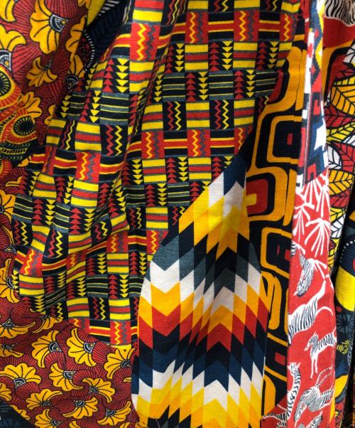 freada（フリーダ）freada (フリーダ) パッチワークエプロンドレス レッド サイズ:Ｆ 未使用品の古着・服飾アイテム