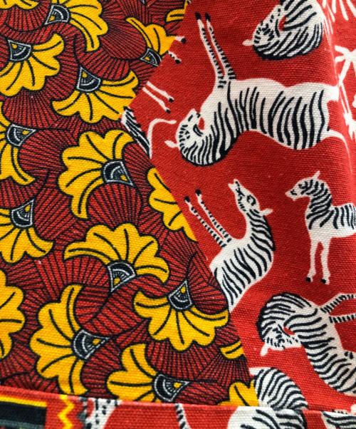 freada（フリーダ）freada (フリーダ) パッチワークエプロンドレス レッド サイズ:Ｆ 未使用品の古着・服飾アイテム