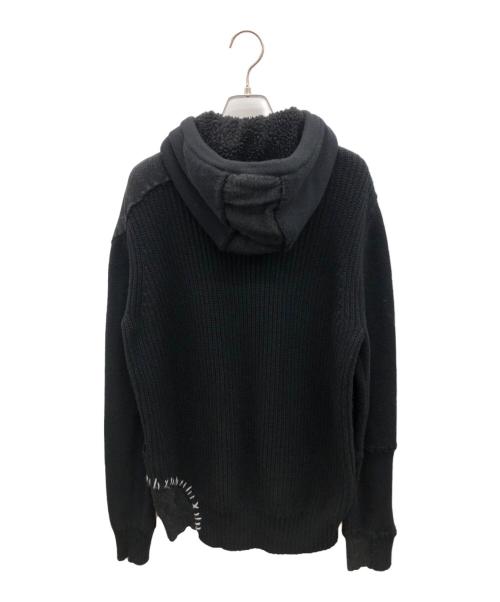 DIESEL（ディーゼル）DIESEL (ディーゼル) ニットジップパーカー　Y2K ブラック サイズ:不明の古着・服飾アイテム