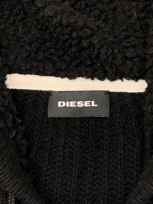 DIESEL（ディーゼル）DIESEL (ディーゼル) ニットジップパーカー　Y2K ブラック サイズ:不明の古着・服飾アイテム