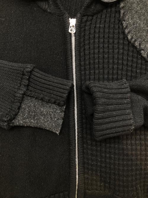 DIESEL（ディーゼル）DIESEL (ディーゼル) ニットジップパーカー　Y2K ブラック サイズ:不明の古着・服飾アイテム