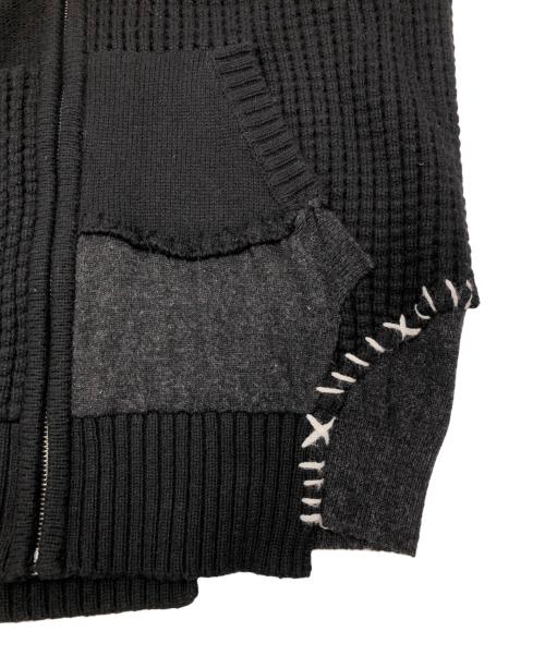 DIESEL（ディーゼル）DIESEL (ディーゼル) ニットジップパーカー　Y2K ブラック サイズ:不明の古着・服飾アイテム