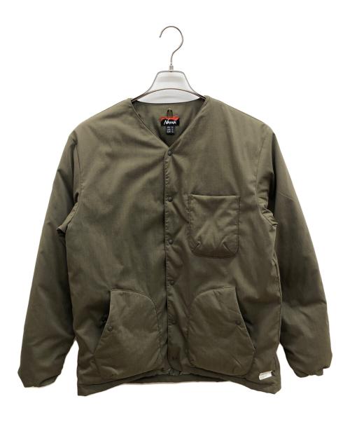 NANGA（ナンガ）NANGA (ナンガ) ダウンジャケット　タキビリップストップインナーダウンカーディガン カーキ サイズ:Ⅿの古着・服飾アイテム