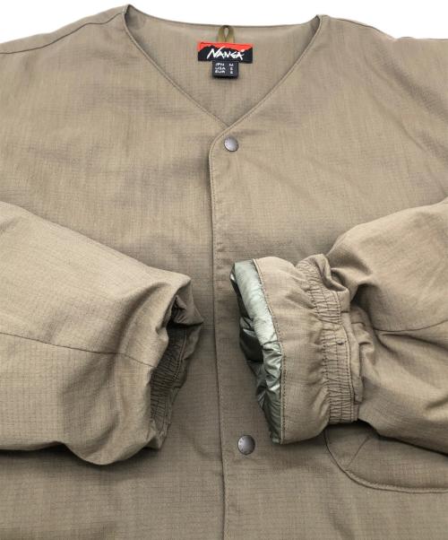 NANGA（ナンガ）NANGA (ナンガ) ダウンジャケット　タキビリップストップインナーダウンカーディガン カーキ サイズ:Ⅿの古着・服飾アイテム