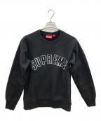 SUPREMEシュプリーム）の古着「アーチロゴクルーネックスウェット」｜ブラック