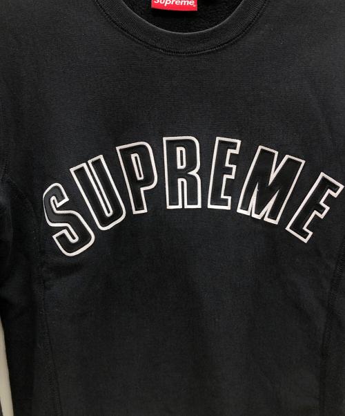 SUPREME（シュプリーム）SUPREME (シュプリーム) アーチロゴクルーネックスウェット ブラック サイズ:Sの古着・服飾アイテム