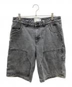 Dimeダイム）の古着「デニムパンツ　Carpenter Denim Shorts」｜ブラック