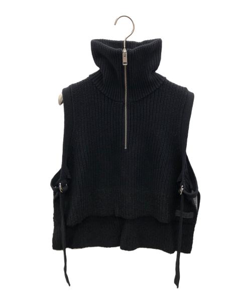 DIESEL（ディーゼル）DIESEL (ディーゼル) 厚手ニット ブラック サイズ:Mの古着・服飾アイテム