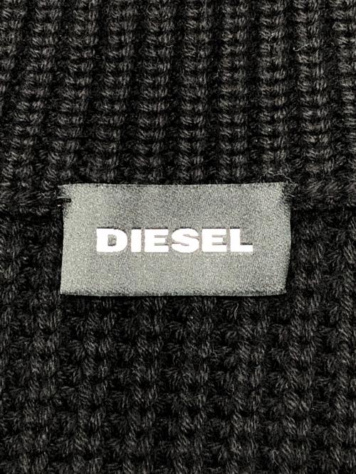 DIESEL（ディーゼル）DIESEL (ディーゼル) 厚手ニット ブラック サイズ:Mの古着・服飾アイテム