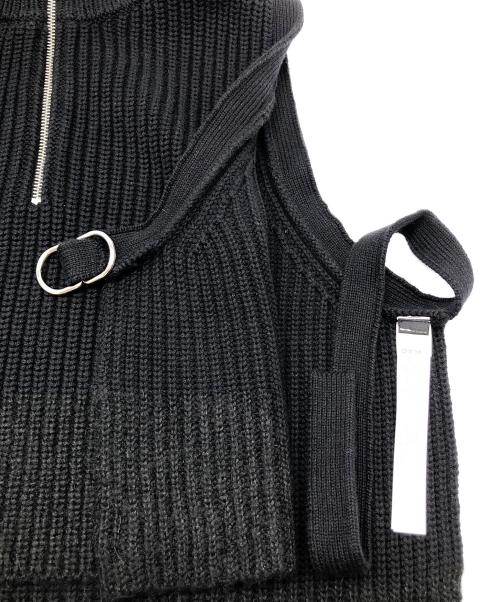 DIESEL（ディーゼル）DIESEL (ディーゼル) 厚手ニット ブラック サイズ:Mの古着・服飾アイテム