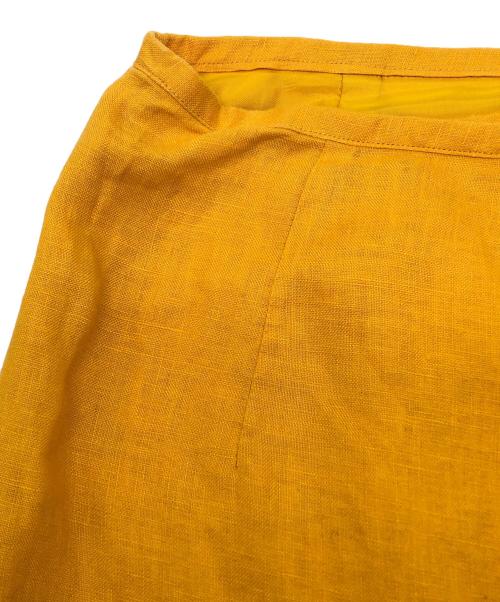 freada（フリーダ）freada (フリーダ) スカート　ヨーロピアンエコバッグリメイクスカート イエロー×オレンジ サイズ:Ｆの古着・服飾アイテム