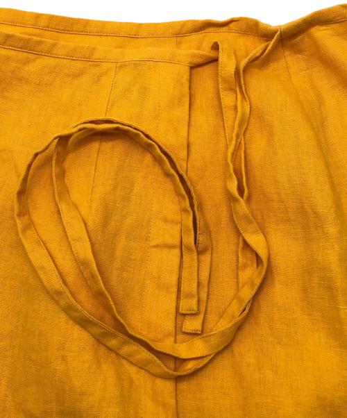 freada（フリーダ）freada (フリーダ) スカート　ヨーロピアンエコバッグリメイクスカート イエロー×オレンジ サイズ:Ｆの古着・服飾アイテム