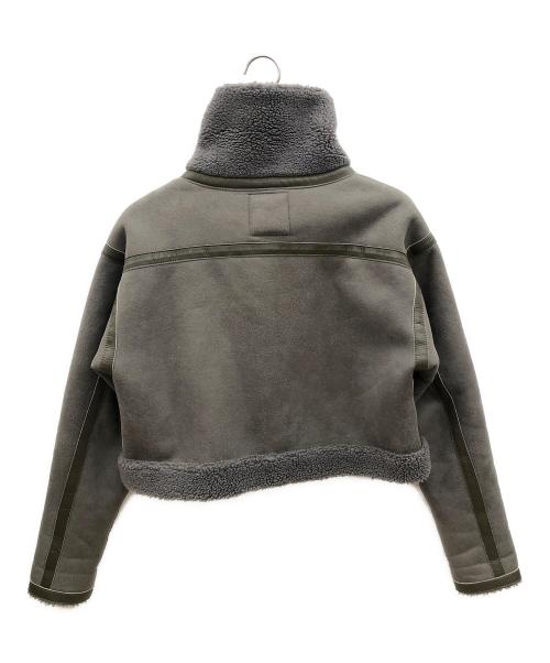 juemi（ジュエミ）juemi (ジュエミ) ボアジャケット グレー サイズ:FREEの古着・服飾アイテム
