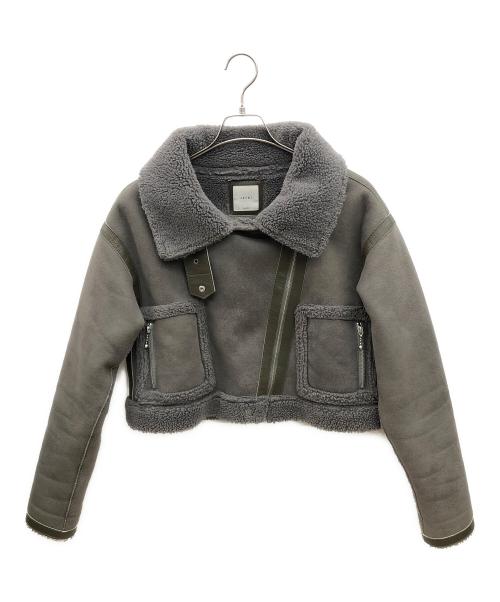 juemi（ジュエミ）juemi (ジュエミ) ボアジャケット グレー サイズ:FREEの古着・服飾アイテム