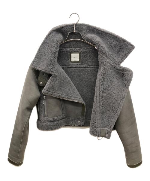juemi（ジュエミ）juemi (ジュエミ) ボアジャケット グレー サイズ:FREEの古着・服飾アイテム